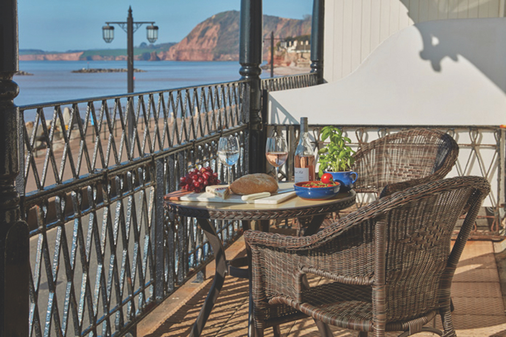 The Royal York & Faulkner Hotel Balcony Room, Sidmouth